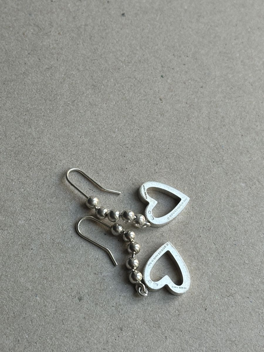 Gucci Ohrringe & -stecker: Gucci Ohrhänger Herz Silber 925 – Neu (gemäss Beschreibung) aus Luzern von w.welihodska 6