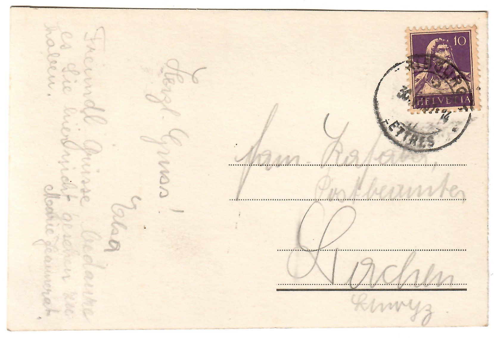Cartoline postali: Ansichtskarte  Fribourg – Usato da Kerns venduto da etma3 1