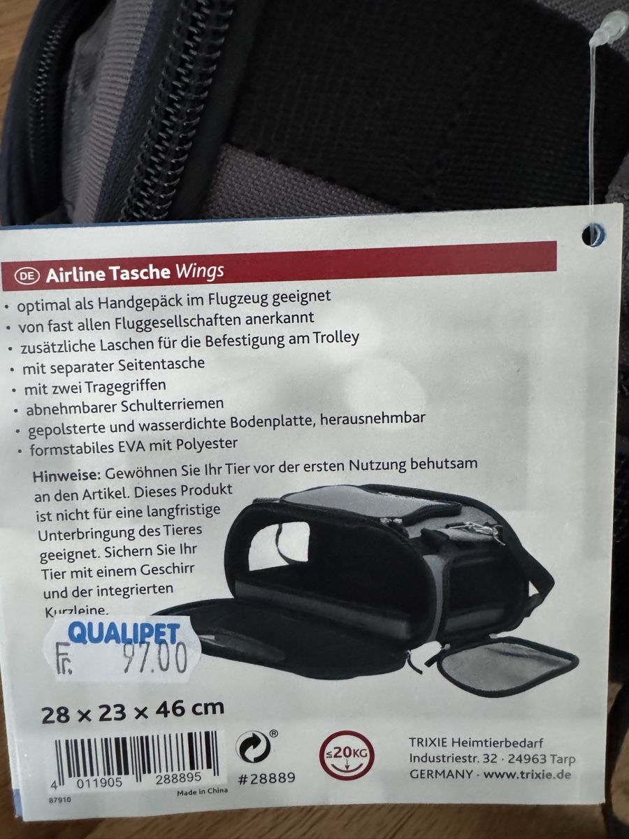 Trixie Taschen: Trixie Hundeflugtasche – Neu und originalverpackt aus Tuggen von flyworld81 4