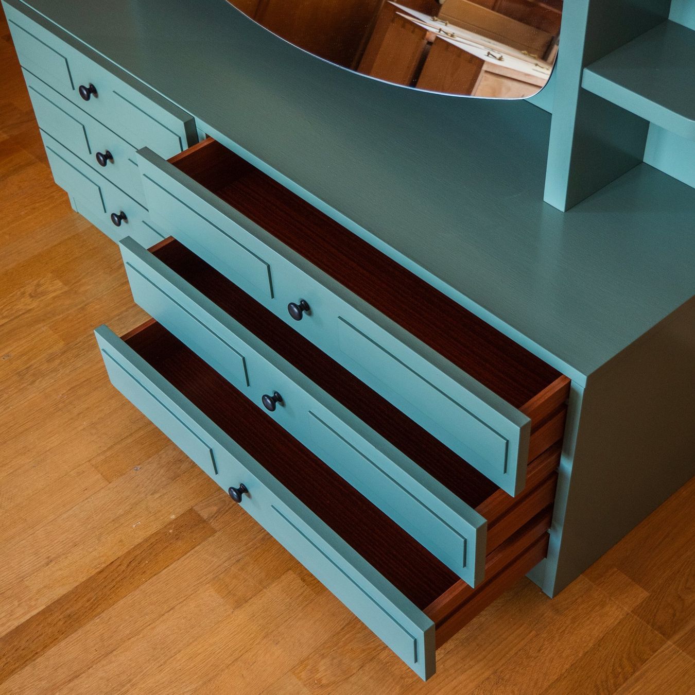 Cassettiere: Sideboard mit Spiegel restauriert – Usato da Gersau venduto da Renova_Moebel 2