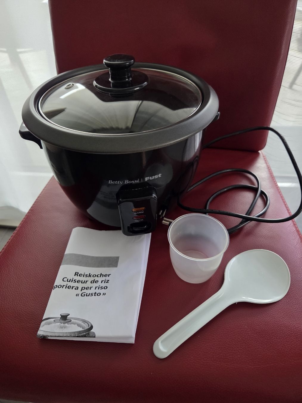 Betty Bossi Elettrodomestici da cucina: Reiskocher Betty Bossi "Gusto" Fust – Usato da Wattenwil venduto da Prettysunshine