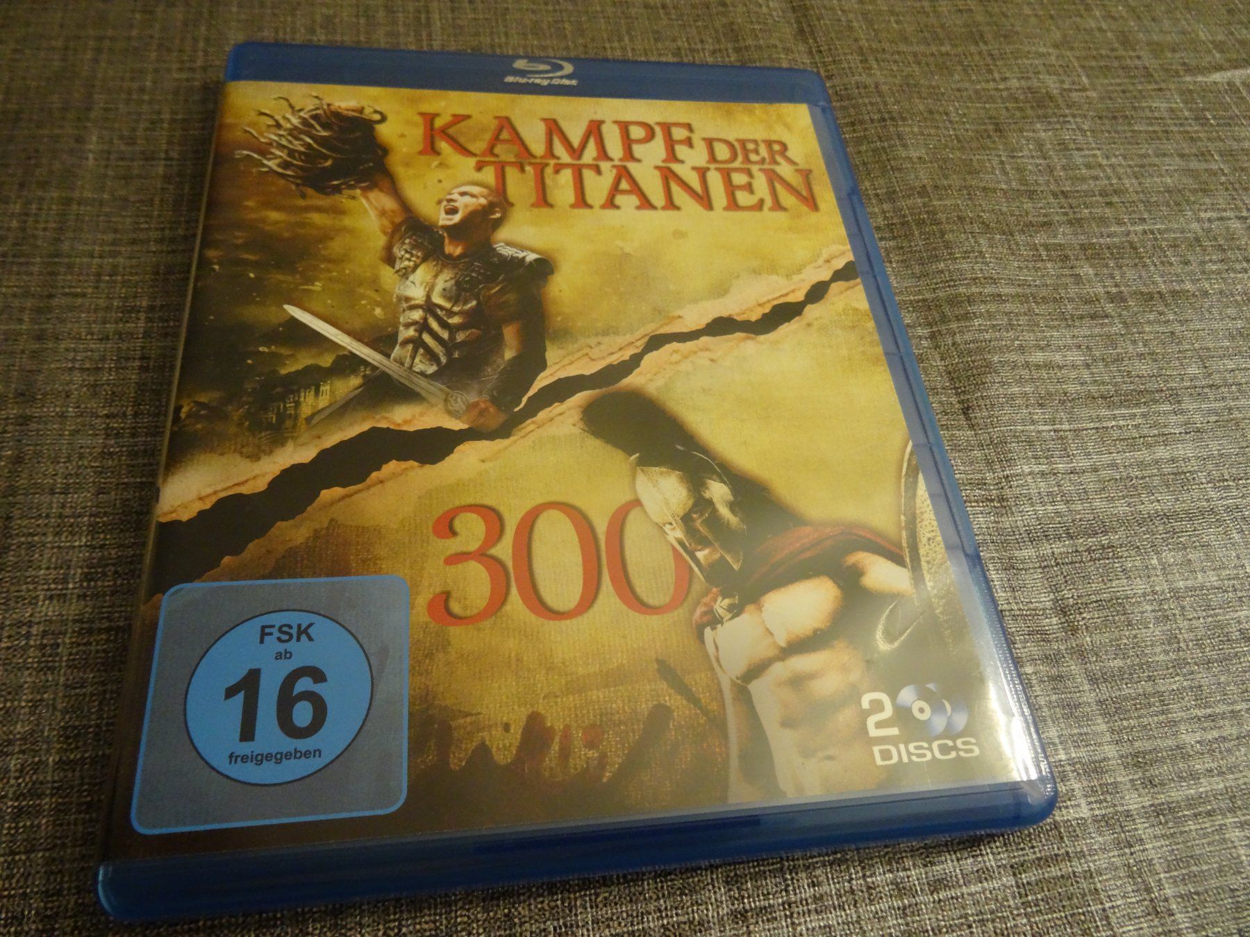 Tutti i DVDs: Kampf der Titanen & 300 - Blu-Ray Doppelpack – Usato da Olten venduto da Disc-Verkauf