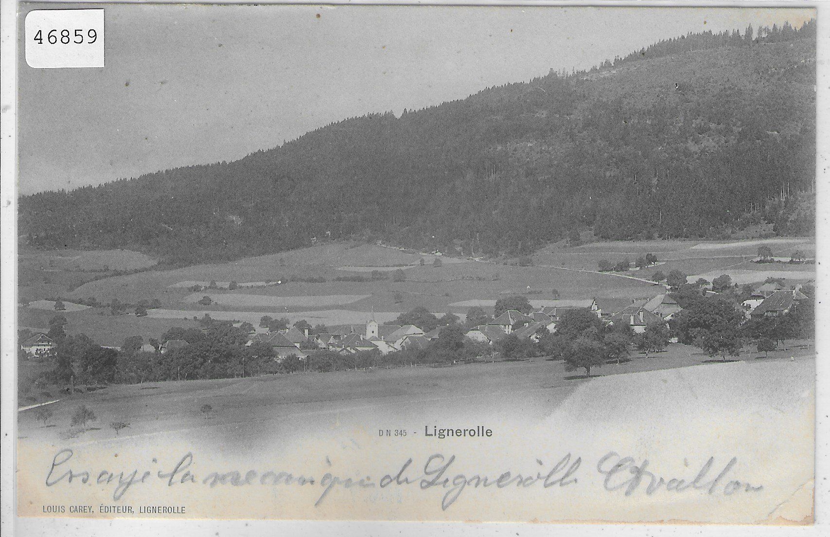 Cartoline postali: Lignerolle - Vue generale – Usato da Ettingen venduto da Kartenplanet