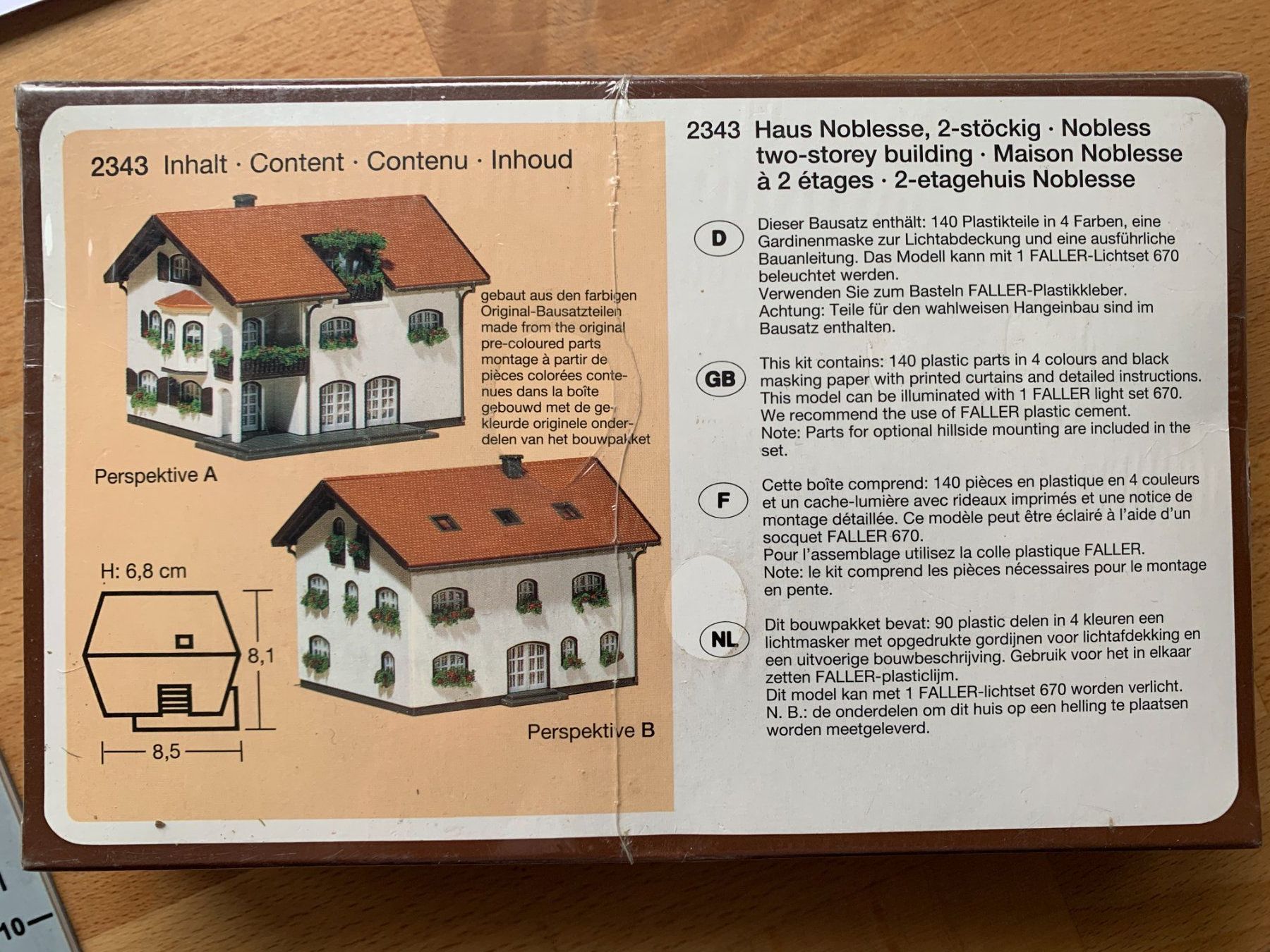 Faller Modellini di ferrovie: Faller Haus Noblesse 2343, NEU – Nuovo e nell'imballaggio originale da Belp venduto da capowiga 1