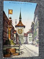 AK Bern Kramgasse Zeitglocke und Zähringerbrunnen (gel 1926)