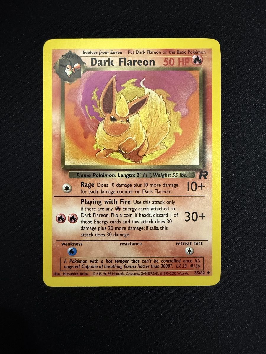 Pokémon Carte collezionabili: Pokemon Dark Flareon 35/82 Team Rocket - ENG – Usato da Monte Carasso venduto da SMKT