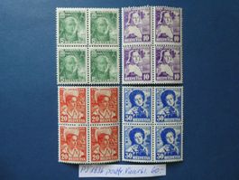 PJ 1936 postfrische ** Viererblöcke