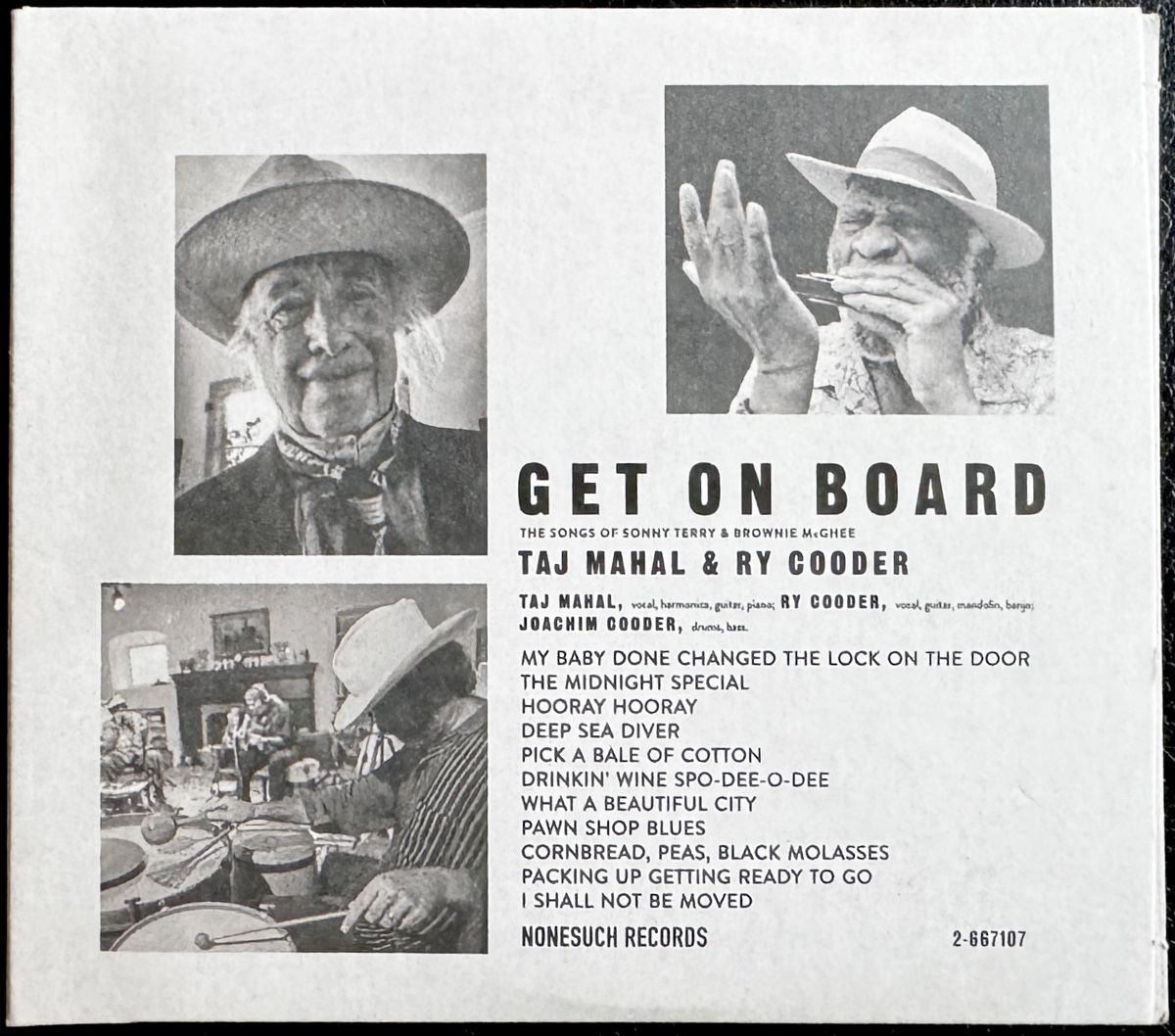 CD: CD Taj Mahal & Ry Cooder - Get On Board – Usato da Zürich venduto da tomakomai