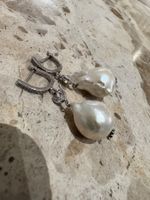 PERLEN & DIAMANTEN OHRHÄNGER WEISSGOLD