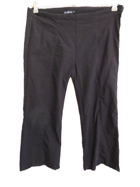 Pantaloni: Gr. 40 Capri Hose stretchig schwarz s.Masse – Usato da Basel venduto da frausommerwind 1