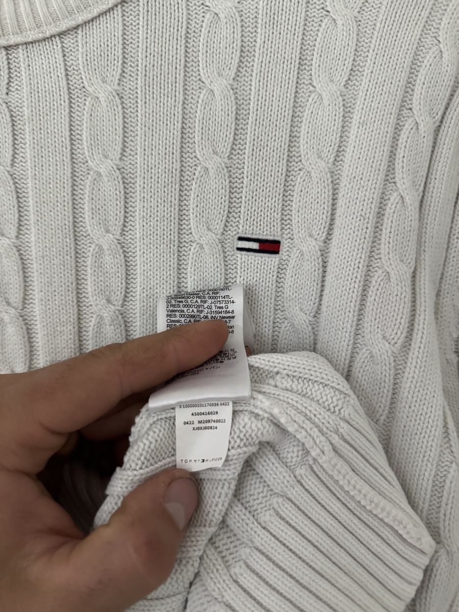 Tommy Hilfiger Maglioni & Felpe: Tommy Hilfiger Weiss Strickpullover, Gr. M, oryginal – Usato da Wetzikon ZH venduto da Jan_wojt 5