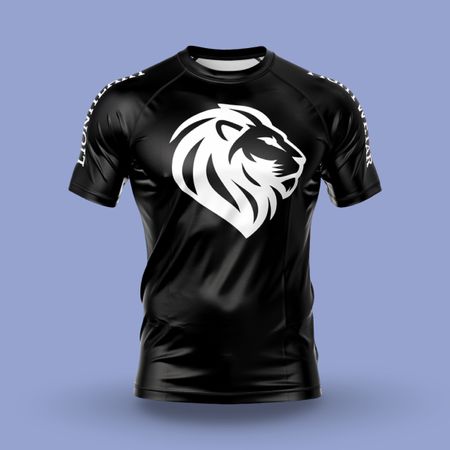 T-shirt compression sport noir Lionheart – fitness Signature