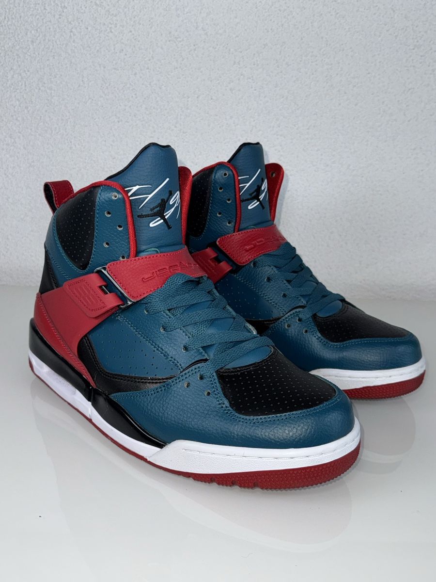 Jordan Scarpe da uomo: Jordan Flight 45 High Petrol/Rot – Nuovo (secondo la descrizione) da Glattpark(Opfikon) venduto da modewelt