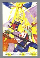 SCHWEIZ, REKLAME-AK SPORT AL SOLE DELLA SVIZZERA (HANS FALK)