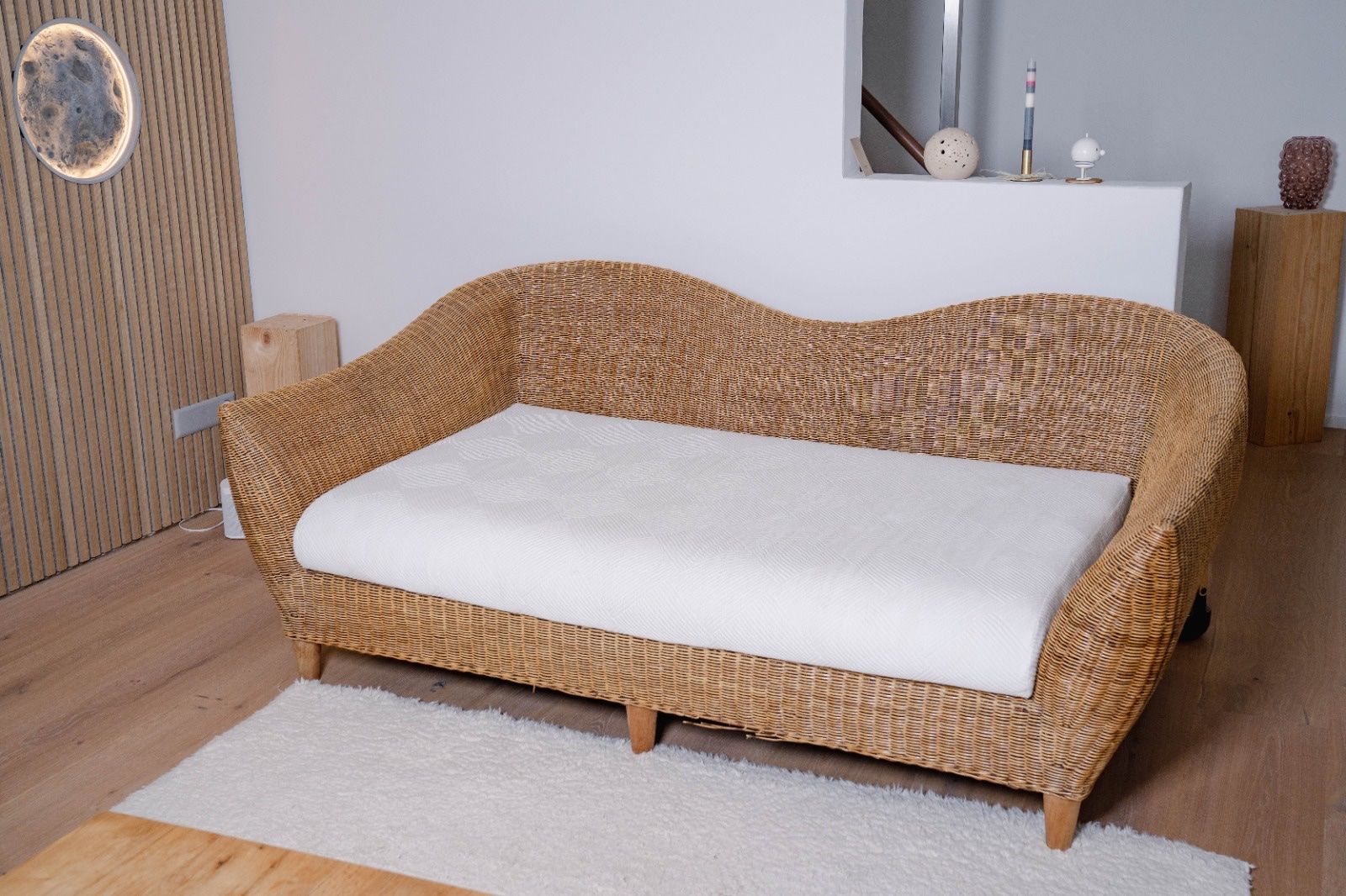 Sofas: Rattan Sofa Eierschalenweiss – D'occasion à Büron par rrooxxxy 1