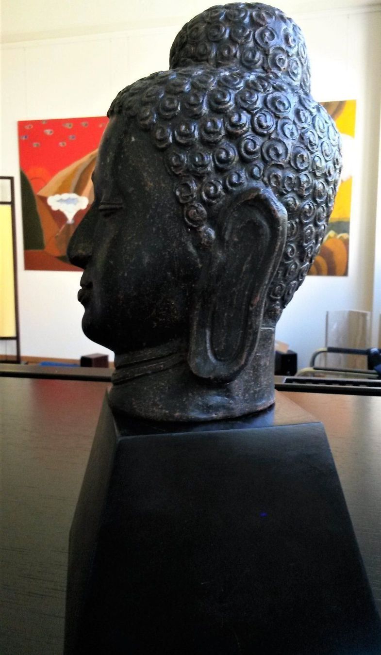 Skulpturen & Statuen: Buddhakopf gross aus Terracotta – Neu (gemäss Beschreibung) aus Uetliburg SG von Adrianm 3