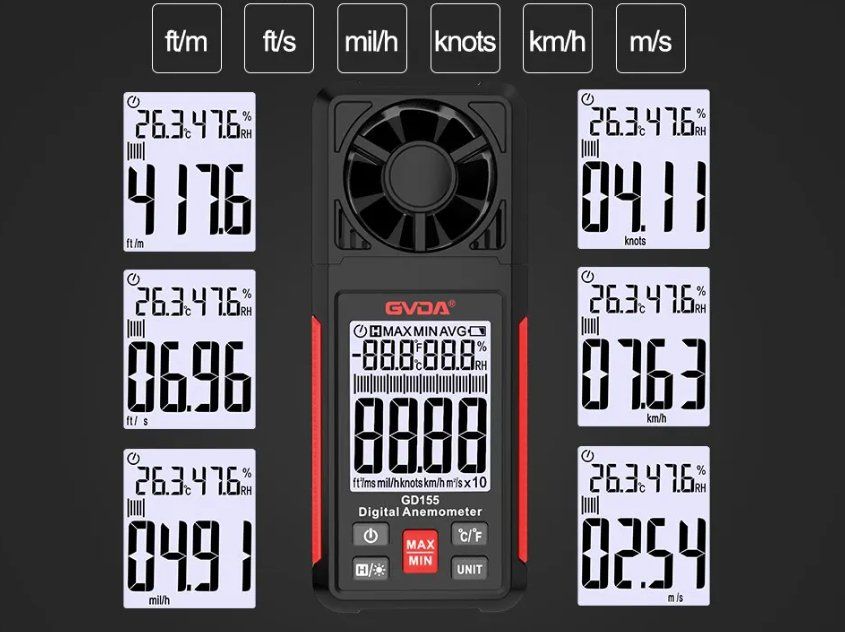 Messen: Digitaler Anemometer / Windmesser – Neu und originalverpackt aus Châtelaine von topshop.switzerland 5