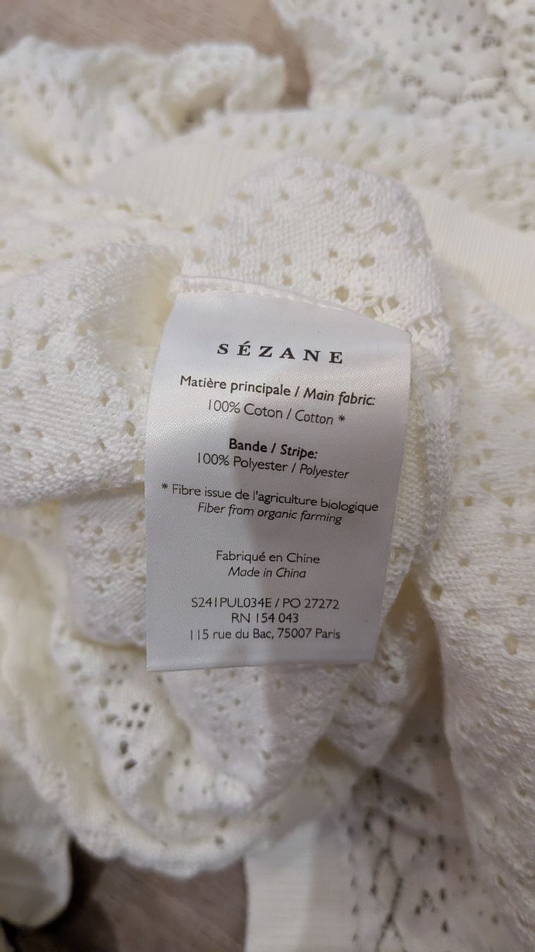 Sezane Tops: Pull Sézane Brandy – Neuf (Voir description) à Bulle par myerly 2
