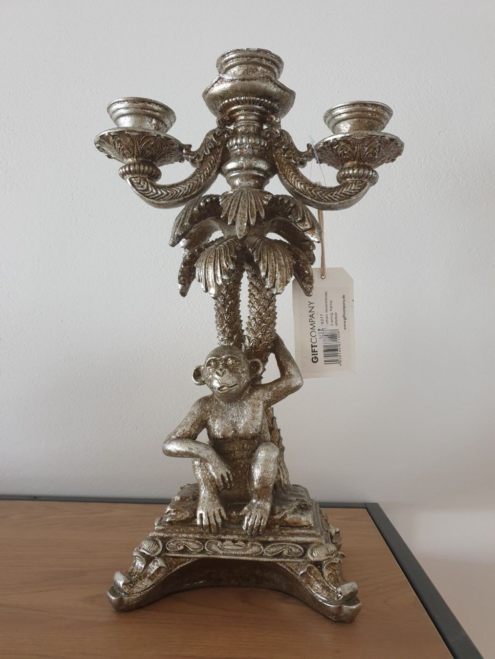 Portacandele: Kerzenständer Palme mit Affe – Nuovo (secondo la descrizione) da Buchs SG venduto da fab_byz2