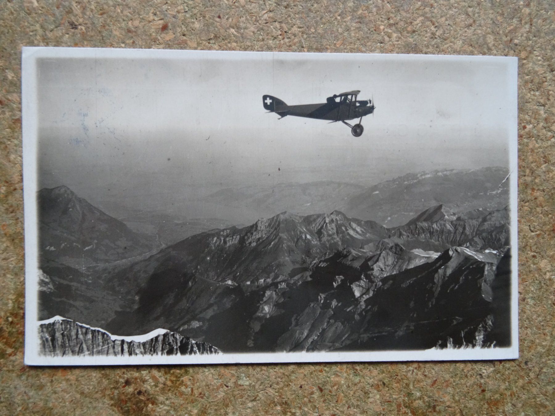 Cartoline postali: alte Flugpost-Ansichtskarte Flugtag Grenchen April 1924 – Usato da Lupfig venduto da Buerkli20
