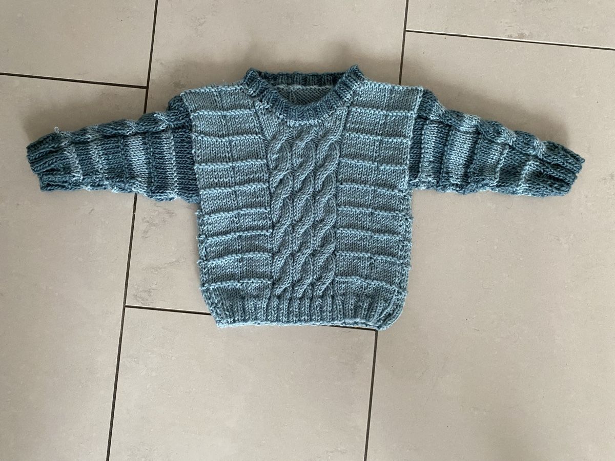 Maglioni & Felpe: Handgestrickter Kinder Pullover, Grösse 74/80, Winter-Warm! – Nuovo e nell'imballaggio originale da Kreuzlingen venduto da Lukma64