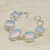 Opalite Gemstone Handmade Bracelet Jewelry 29 Grams AB