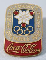 Z513 - Pin Olympic Winter Games Grenoble 1968 Coca Cola