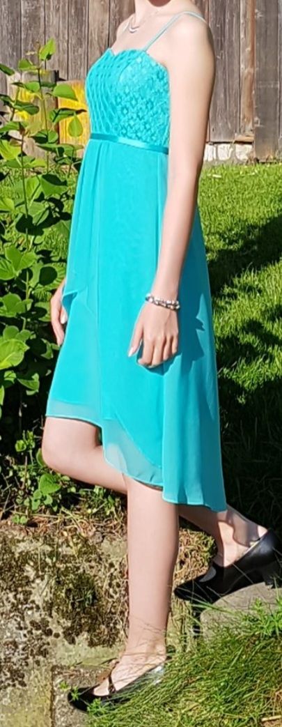 Kleider: Kleid Festkleid Konfirmation Gr. 32 türkis – Gebraucht aus Madiswil von Lentiggine 7
