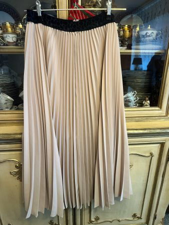 Max Mara plissierter A-Linien-Rock Jupe longue plissée 389