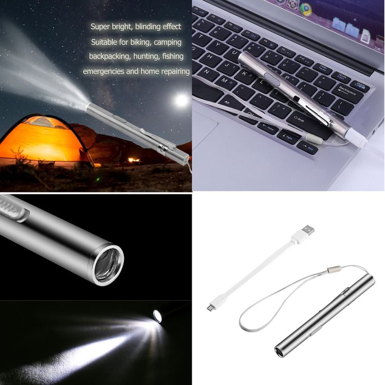 Mini Lampe Torche LED Portable - Lumière De Secours - Éclairage Extérieur - 1 Pièce
