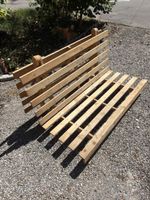 IKEA Holzbank Palettenbau Naturholz