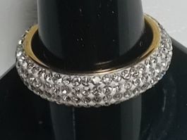 ring edelsthal 316L,mit zerkonia,,,vergoldet