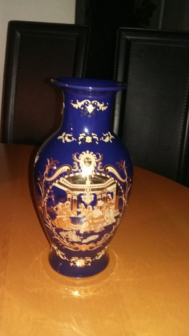Vasen & Gefässe: T.Limoges golden Cobalt Vase – Gebraucht aus Bern von Imamrashed 1