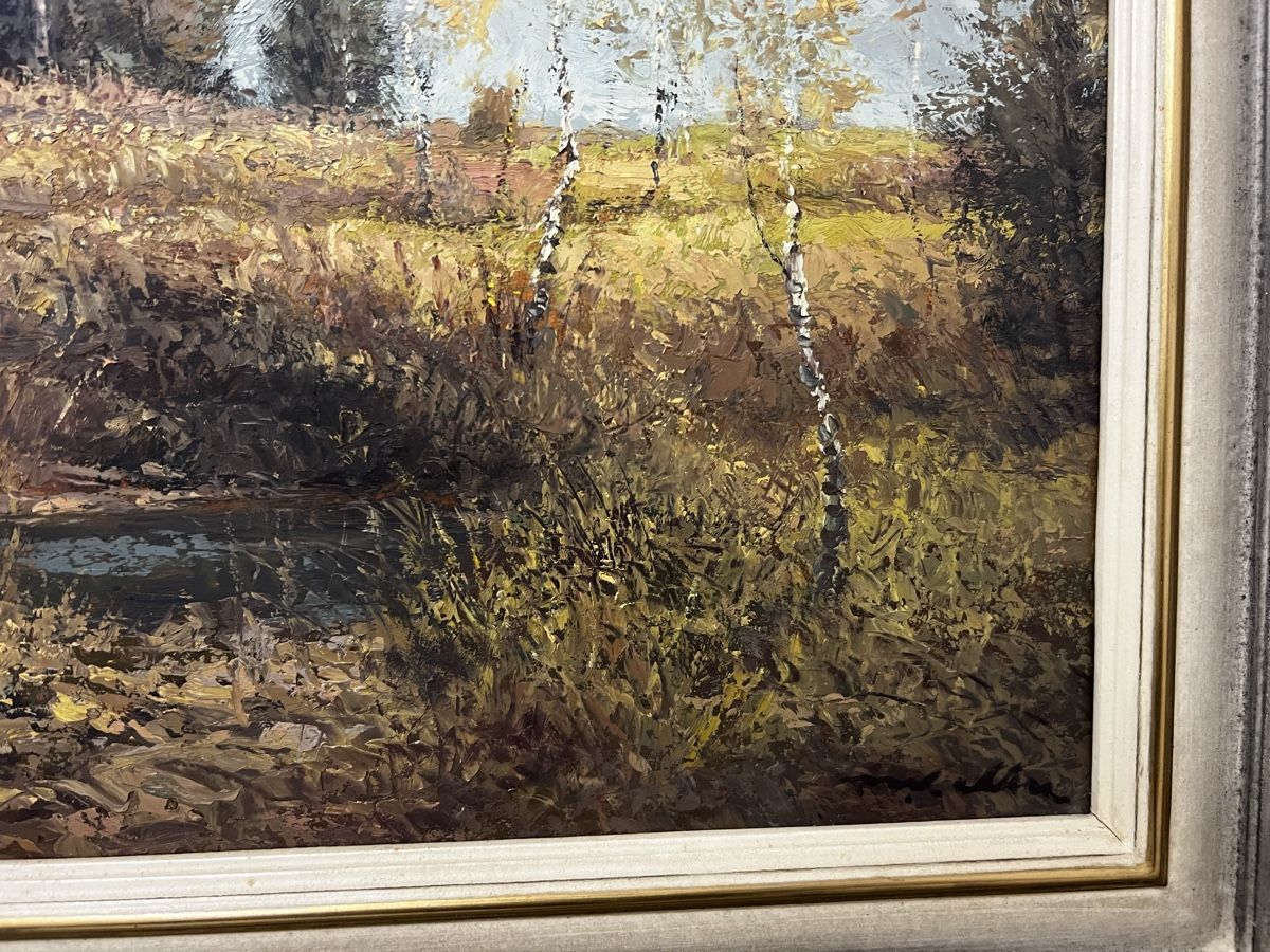 Dipinti: Max Keller Ölgemälde Landschaft. datum 73 – Usato da Hombrechtikon venduto da vespa1954 3