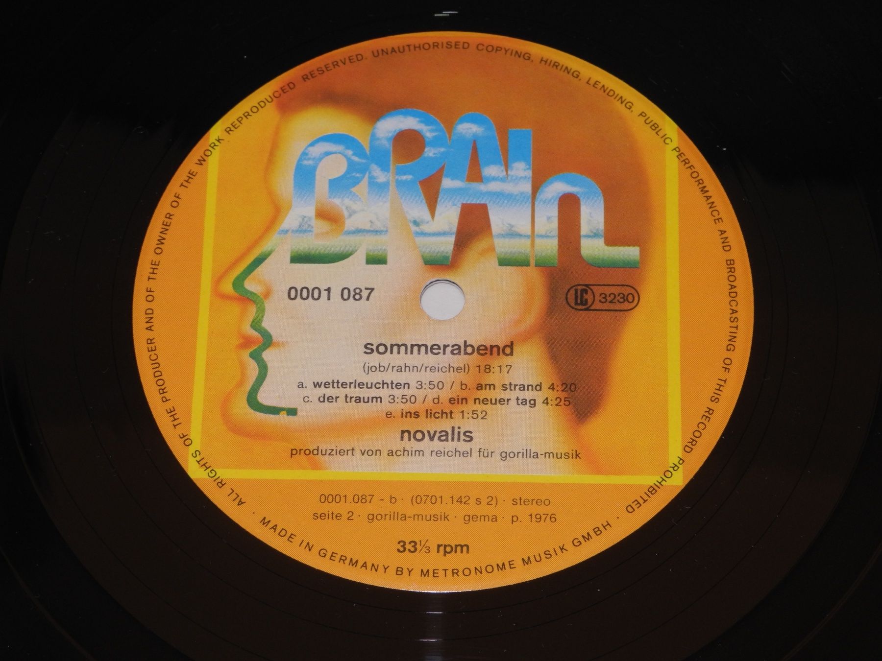 Dischi in vinile: NOVALIS: SOMMERABEND - BRAIN – Nuovo (secondo la descrizione) da Fahrwangen venduto da Swirl2 2