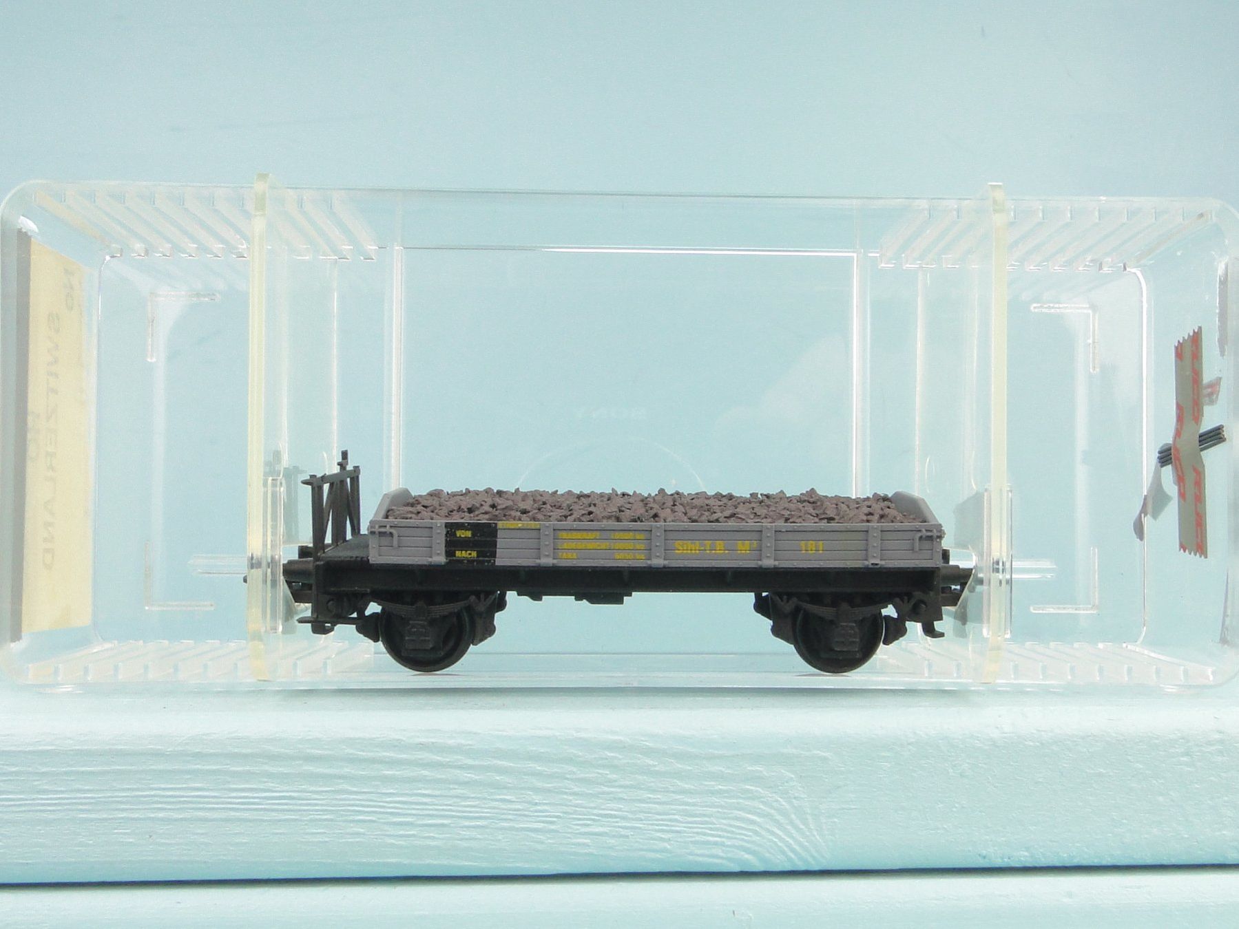 Modellini di ferrovie: Ruco 1013 Silhtal Bahn Flachwagen, NEU – Usato da Bülach venduto da cann11 1
