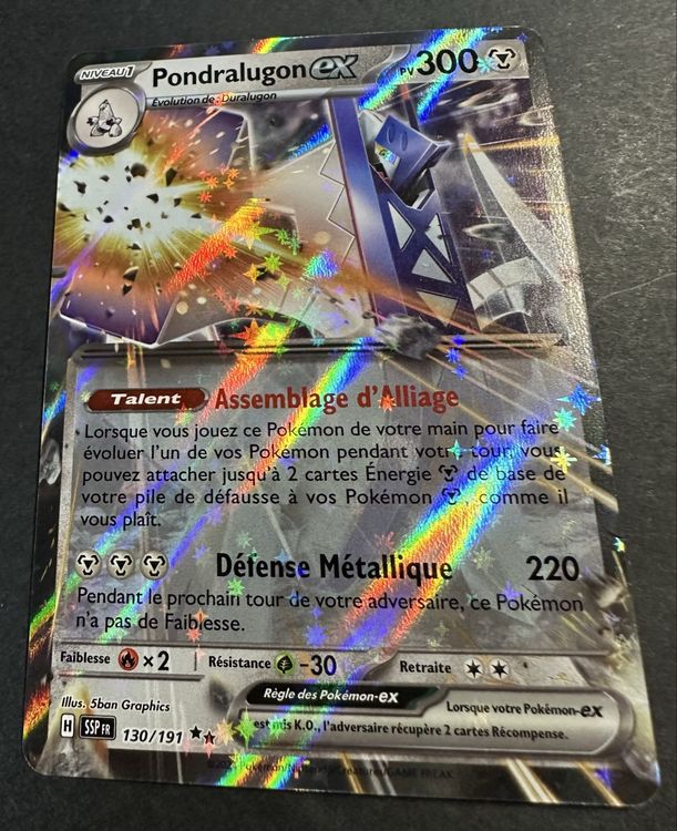 Pondralugon ex (SSP 130/191) - Carte Pokémon Étincelles Déferlantes EV08 main image 1
