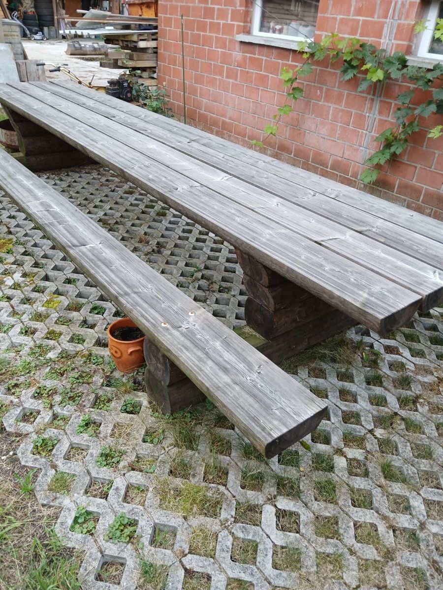 Set de table et chaises: Gartentisch mit Bänken – D'occasion à Altishofen par blo_89fv 1
