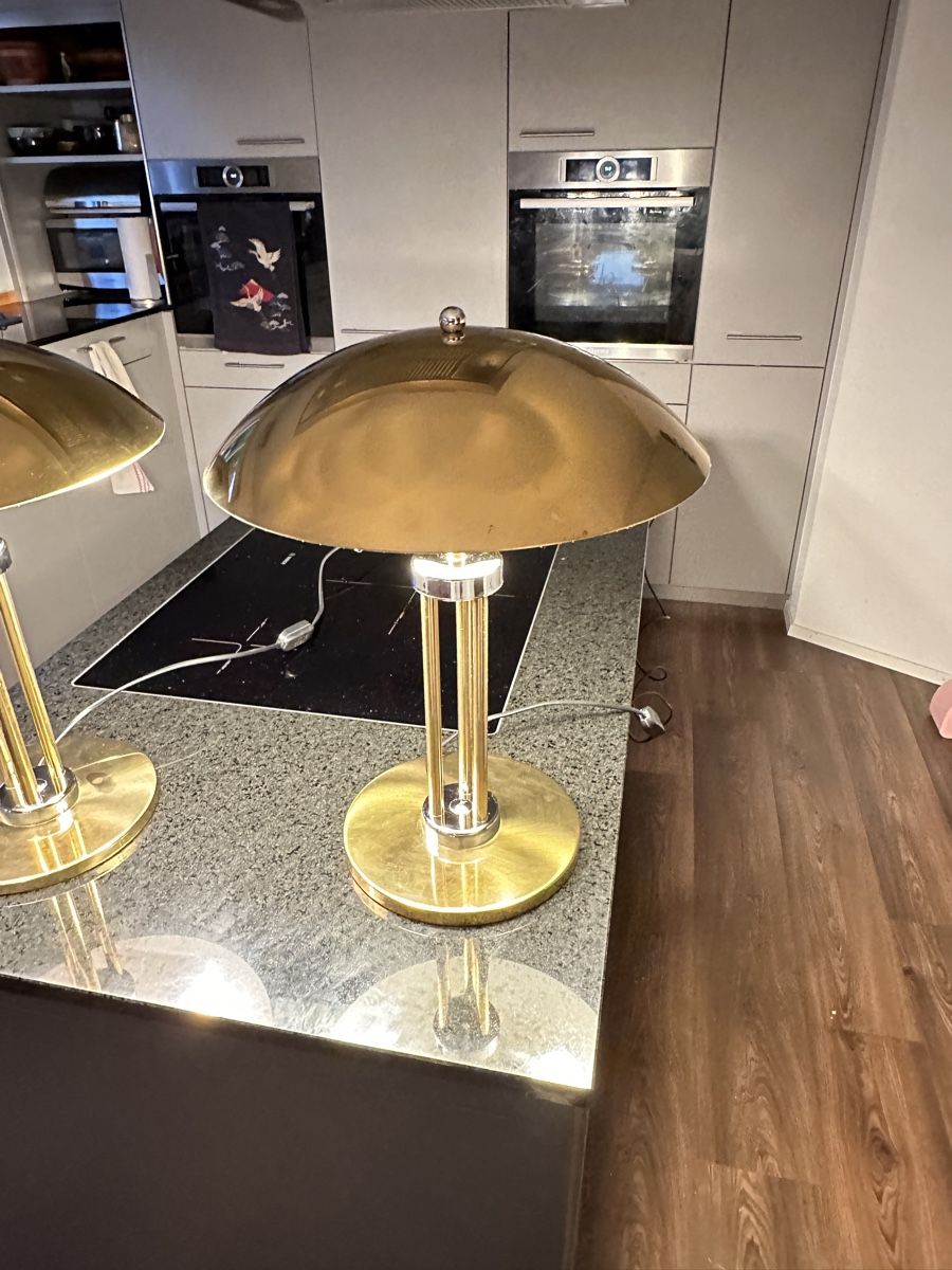 Lampen: Goldene Vintage Tischlampen – Gebraucht aus Aarburg von Schatzaffe 2