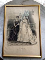Aus Sammlung antiker Französischer Modestiche gerahmt