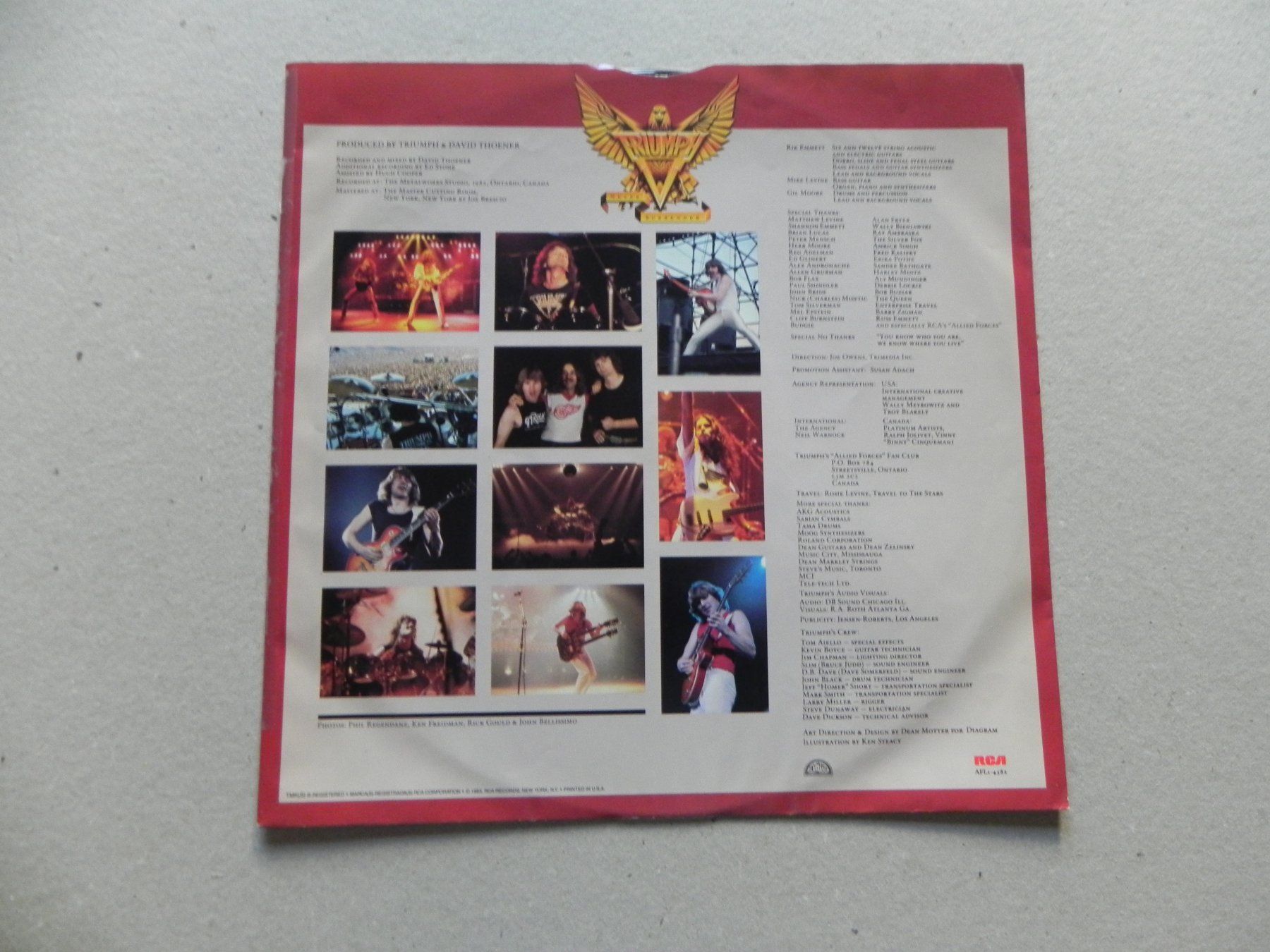 Dischi in vinile: LP Canada Hardrock Band Triumph 1983 Never Surrender – Usato da Siebnen venduto da krimsie 3