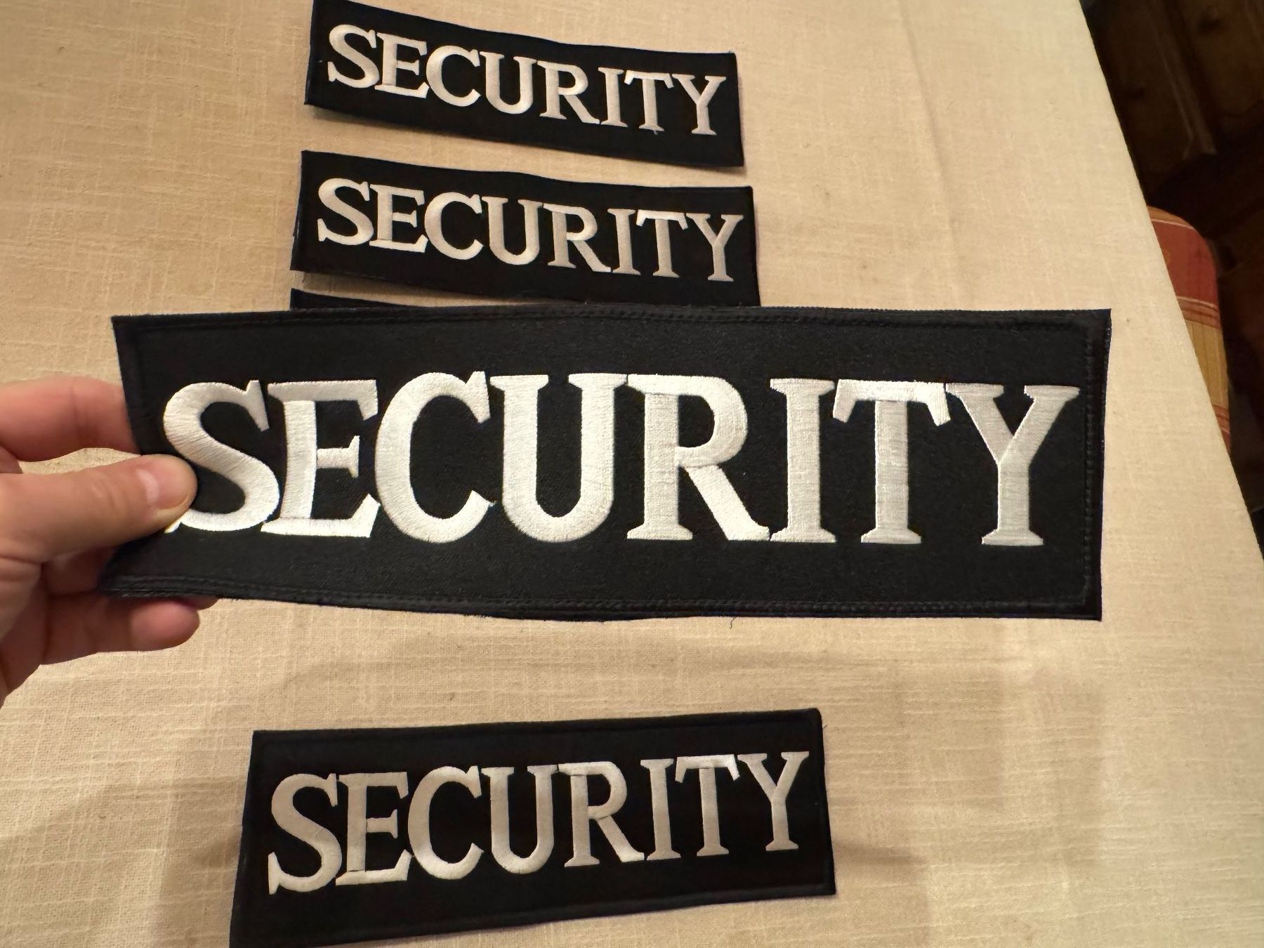 Toppe: Security Aufnäher, Abzeichen  5 Stück! – Nuovo (secondo la descrizione) da Winterthur venduto da sportdisco2 7