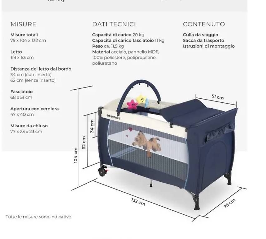 Wiegen & Stubenwagen: Lettino da viaggio Hund blu – Gebraucht aus Gordola von Funghy 1