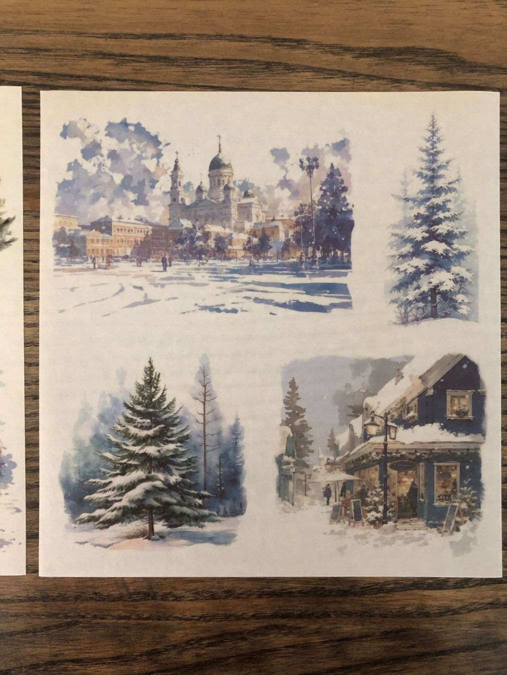 Sticker: Sticker Aufkleber Scrapbook Berge Winter Schnee – Nuovo (secondo la descrizione) da Berg am Irchel venduto da Zweiti_Chance 1