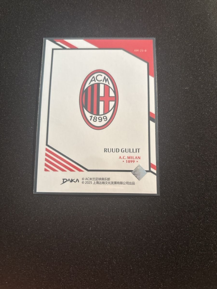 Carte collezionabili: Ruud Gullit - AC Milan - Daka - Top Audience – Usato da Kaiseraugst venduto da Baum_12 1