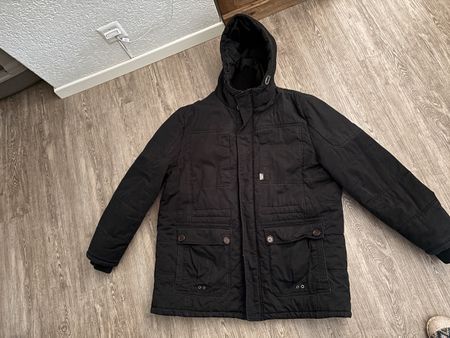 Warme Herren - Winterjacke Gr. 52 schwarz