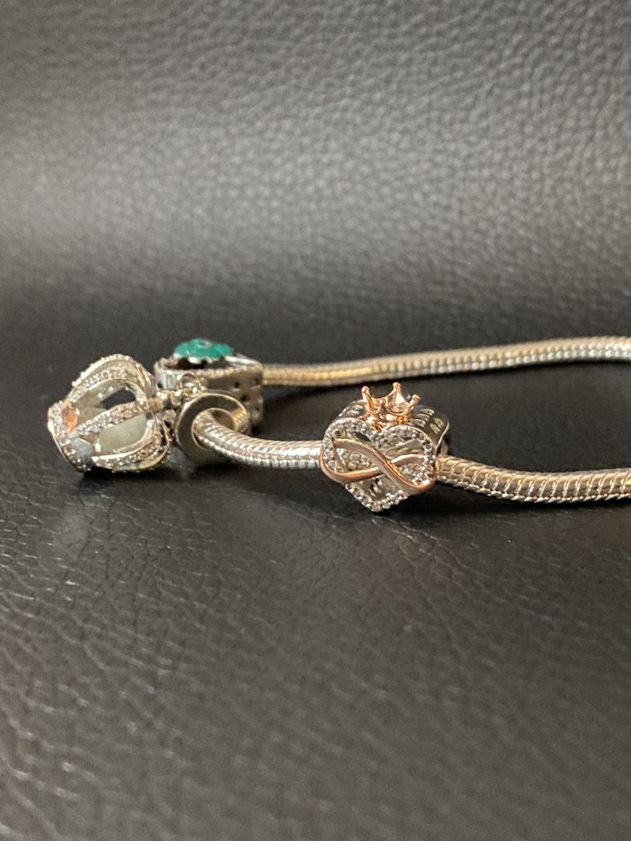 Armbänder & -reifen: Armband mit 3 Charm als Geschenk Silber s925 – Neu und originalverpackt aus Hemmental von Zirconwelt 2