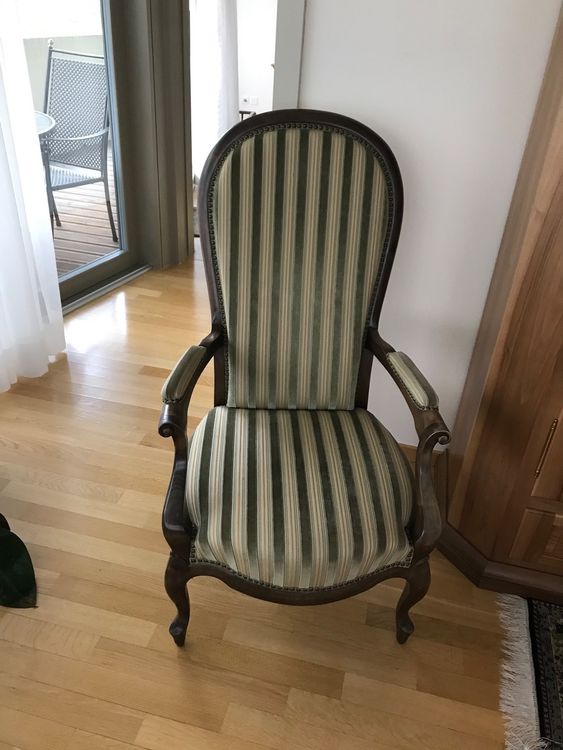 Stuhl / Sessel mit Stoff überzogen 2x Kaufen auf Ricardo