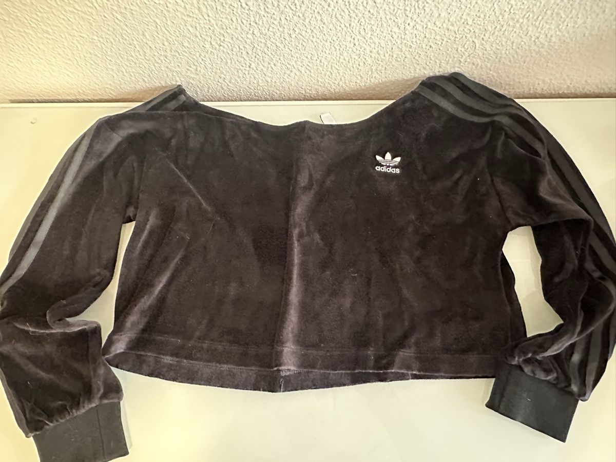 Adidas Maglioni & Felpe: Adidas Samt Crop Top, Schwarz, Gr. 38 – Usato da Zürich venduto da _aangela