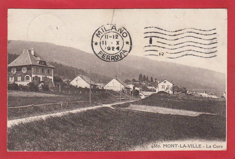 Cartoline postali: MONT-LA-VILLE LA CURE 1924 – Usato da Grüningen venduto da Kartenlaube